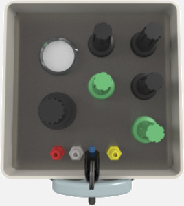 Hillaero BRONCHOTRON FAA certified Mount for your Air Ambulance Airmed Helicopter or Fixed Wing Aircraft WITH UNITS FRONT